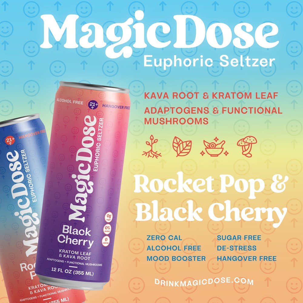Magic Dose Euphoric Seltzer, 12oz 12CT