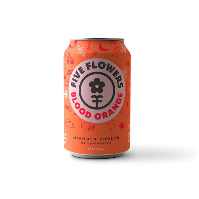 FIVE FLOWER 5MG HEMP INFUSED THC DRINK 24PK