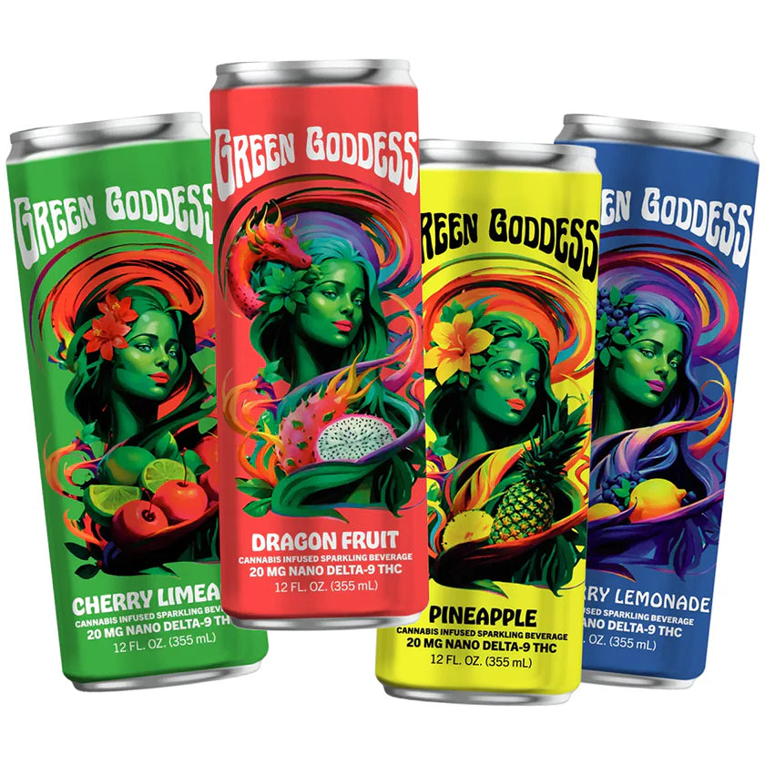 GREEN GODDESS 20MG SPARKLING BEVERAGE 4PK - 24CT