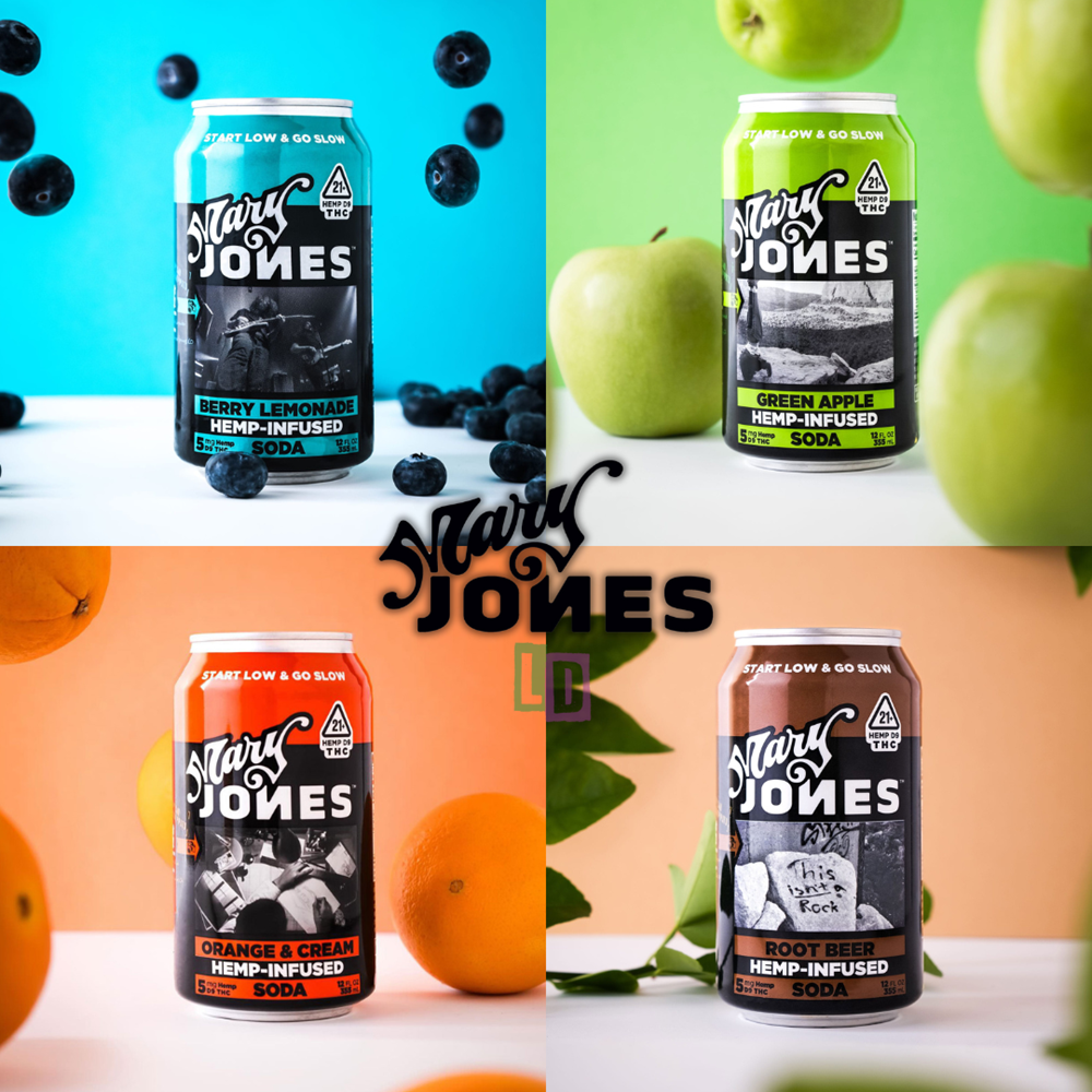 Mary Jones D9 Soda, 12oz/4CT